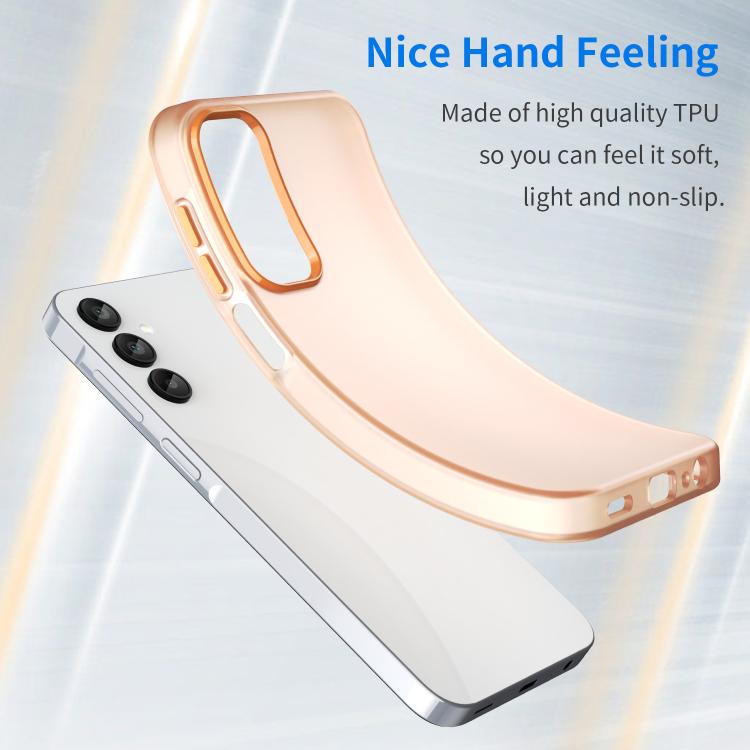 For Samsung Galaxy A15 5G Frosted Translucent TPU Hybrid PC Full Coverage Phone Case