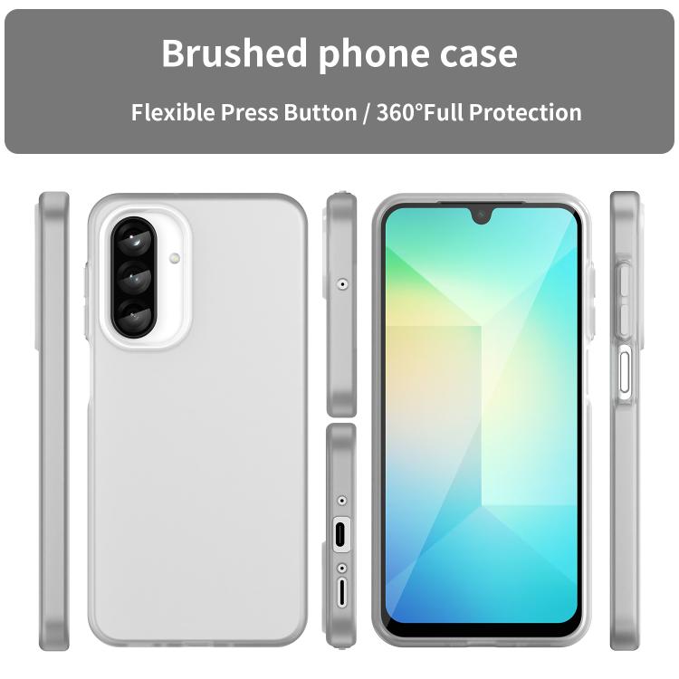 For Samsung Galaxy A26 5G Frosted Translucent TPU Hybrid PC Full Coverage Phone Case