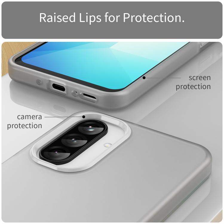 For Samsung Galaxy A26 5G Frosted Translucent TPU Hybrid PC Full Coverage Phone Case