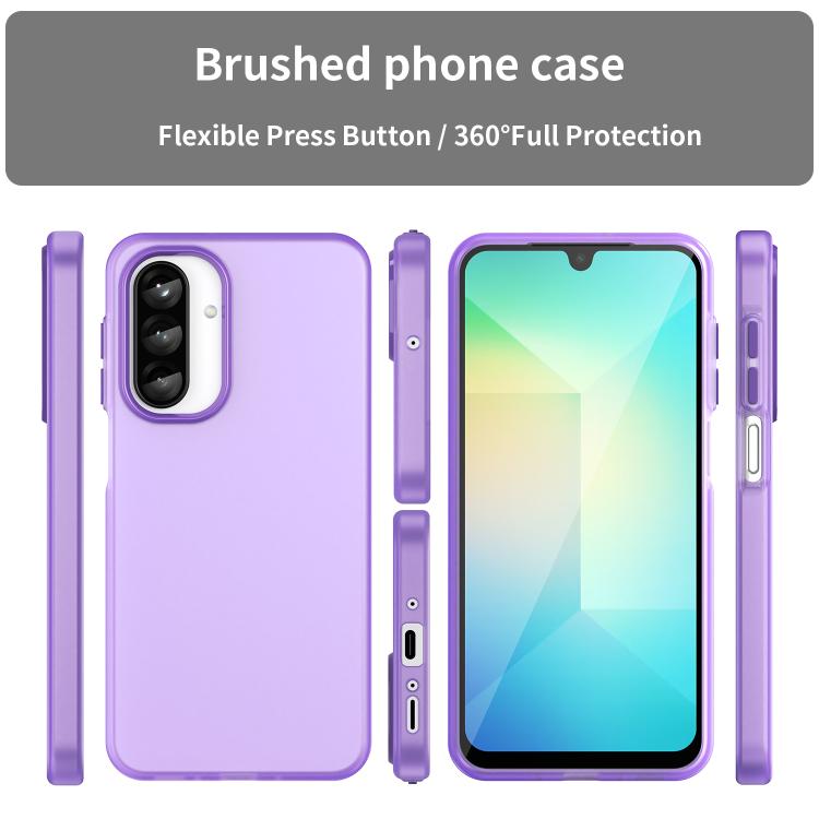 For Samsung Galaxy A26 5G Frosted Translucent TPU Hybrid PC Full Coverage Phone Case