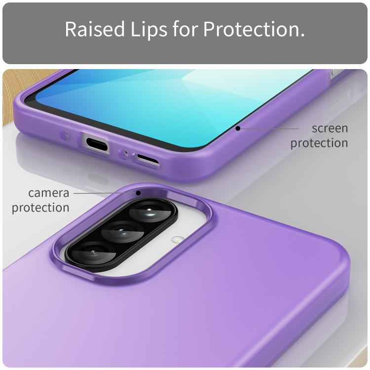 For Samsung Galaxy A26 5G Frosted Translucent TPU Hybrid PC Full Coverage Phone Case