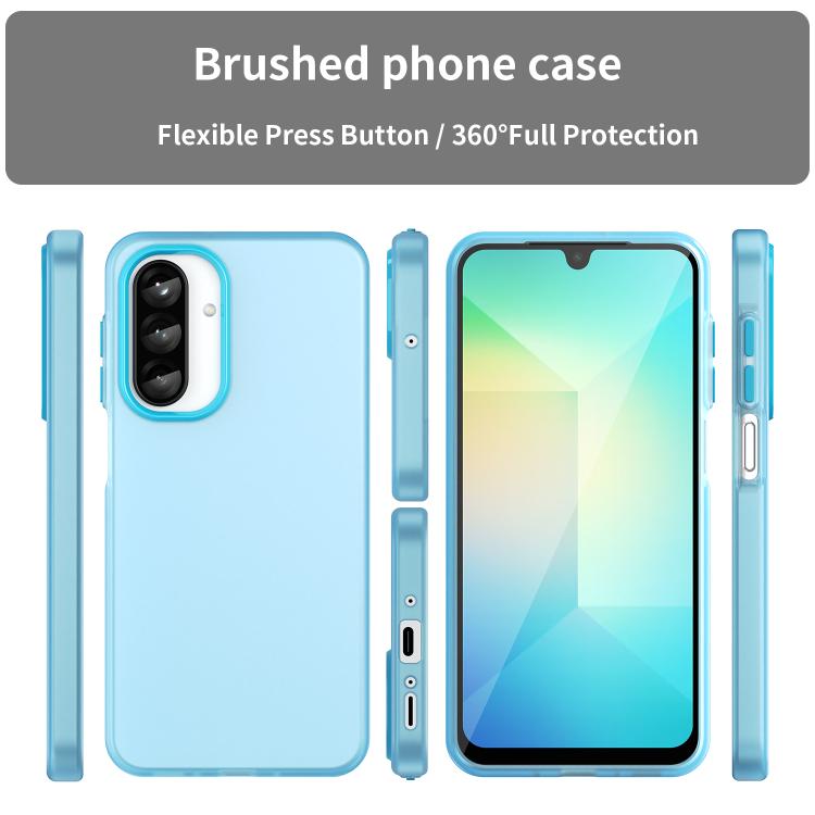 For Samsung Galaxy A26 5G Frosted Translucent TPU Hybrid PC Full Coverage Phone Case