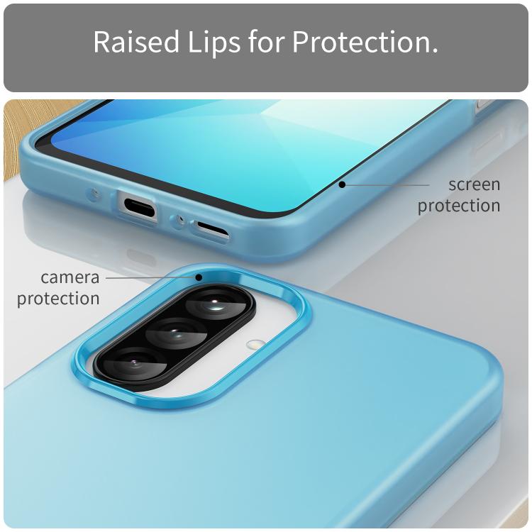 For Samsung Galaxy A26 5G Frosted Translucent TPU Hybrid PC Full Coverage Phone Case