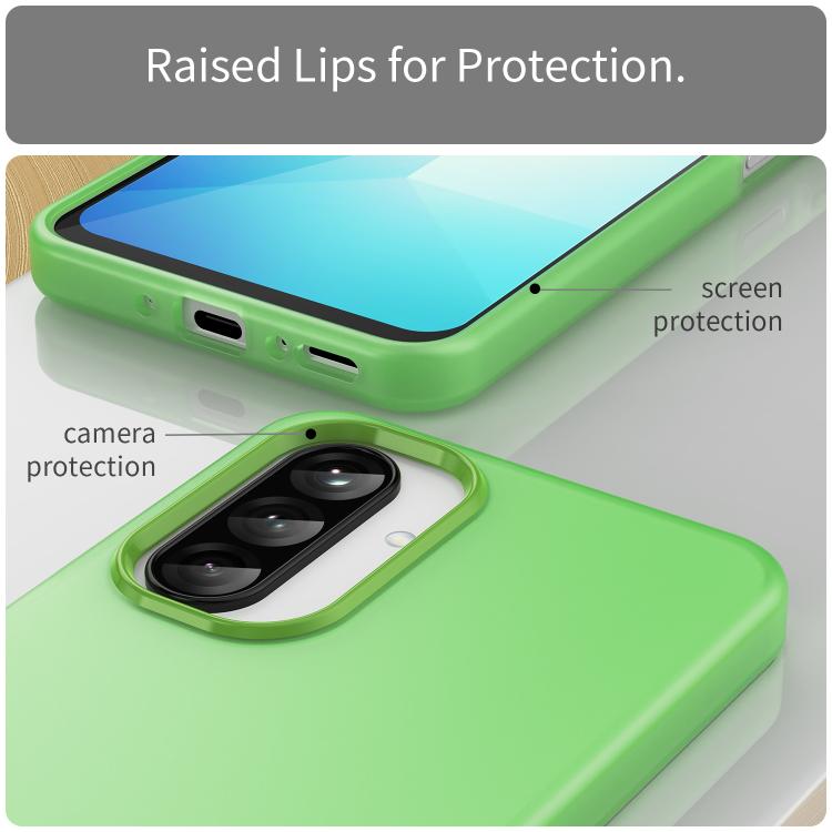 For Samsung Galaxy A26 5G Frosted Translucent TPU Hybrid PC Full Coverage Phone Case