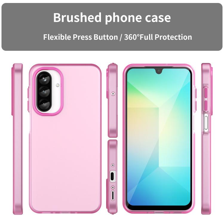 For Samsung Galaxy A26 5G Frosted Translucent TPU Hybrid PC Full Coverage Phone Case