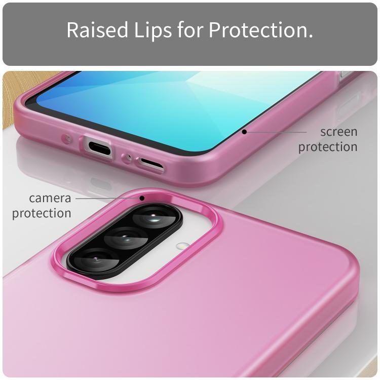 For Samsung Galaxy A26 5G Frosted Translucent TPU Hybrid PC Full Coverage Phone Case
