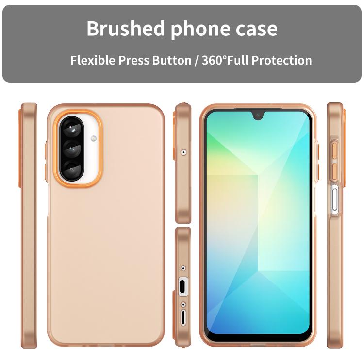 For Samsung Galaxy A26 5G Frosted Translucent TPU Hybrid PC Full Coverage Phone Case