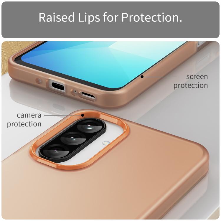 For Samsung Galaxy A26 5G Frosted Translucent TPU Hybrid PC Full Coverage Phone Case