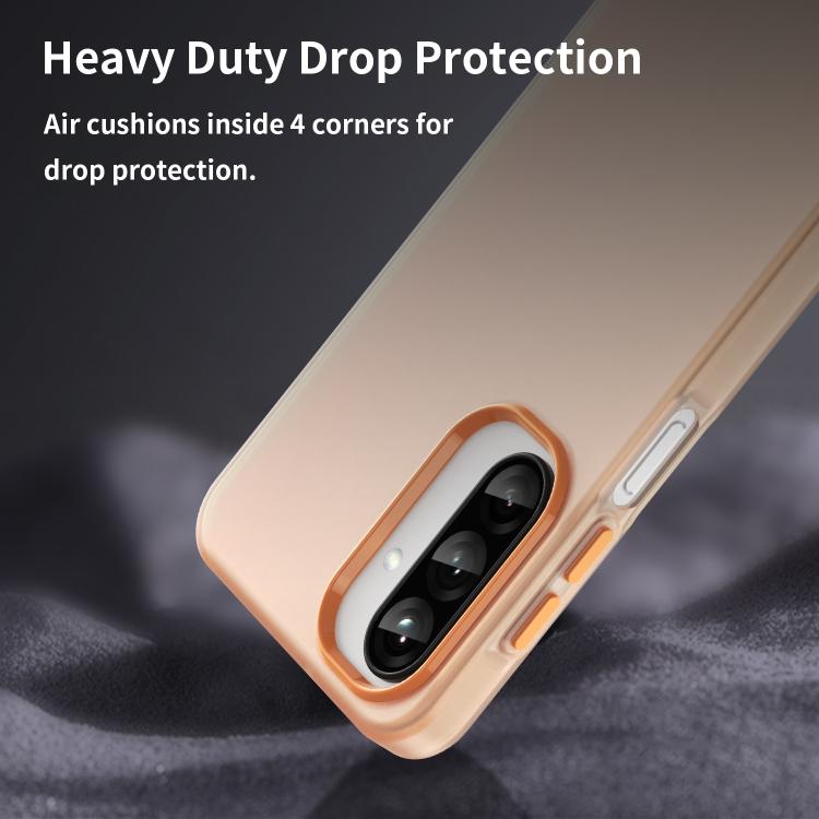For Samsung Galaxy A26 5G Frosted Translucent TPU Hybrid PC Full Coverage Phone Case