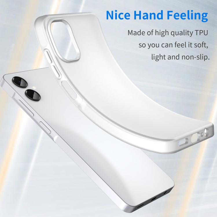 For Samsung Galaxy A06 5G Frosted Translucent TPU Hybrid PC Full Coverage Phone Case
