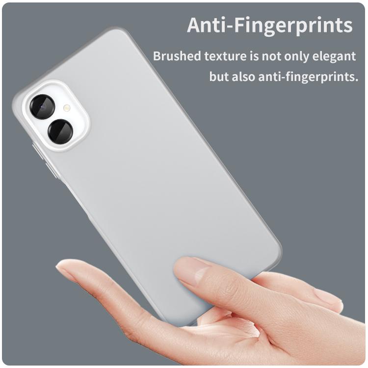 For Samsung Galaxy A06 5G Frosted Translucent TPU Hybrid PC Full Coverage Phone Case