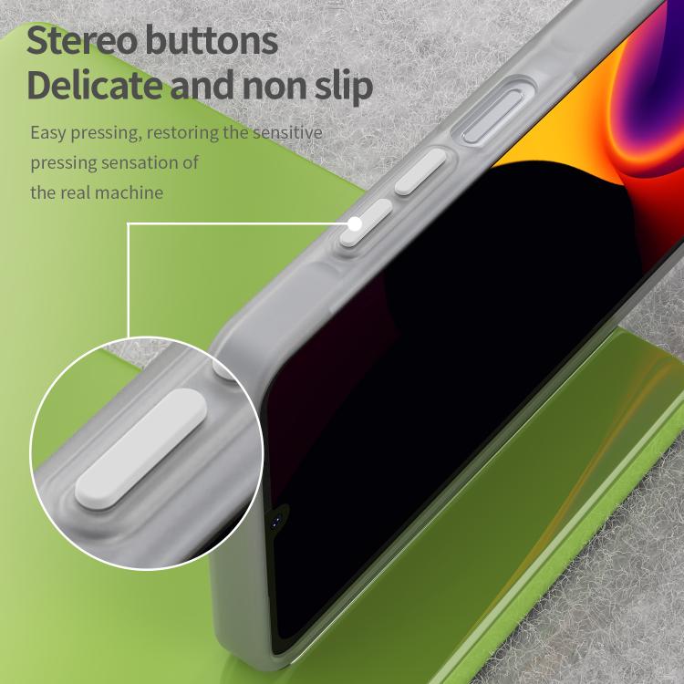 For Samsung Galaxy A06 5G Frosted Translucent TPU Hybrid PC Full Coverage Phone Case