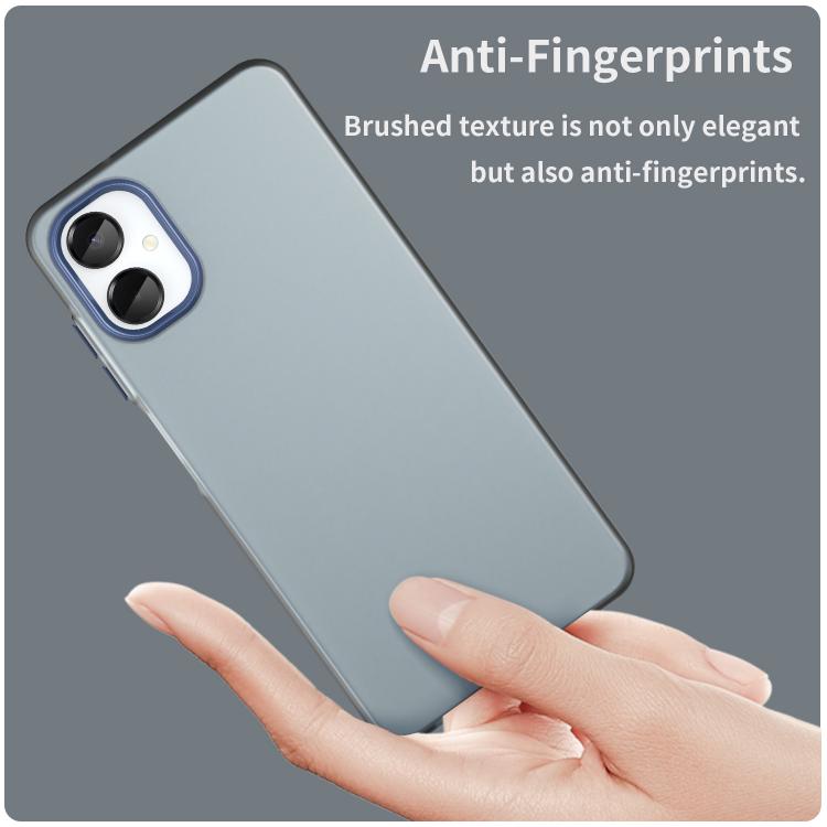 For Samsung Galaxy A06 5G Frosted Translucent TPU Hybrid PC Full Coverage Phone Case