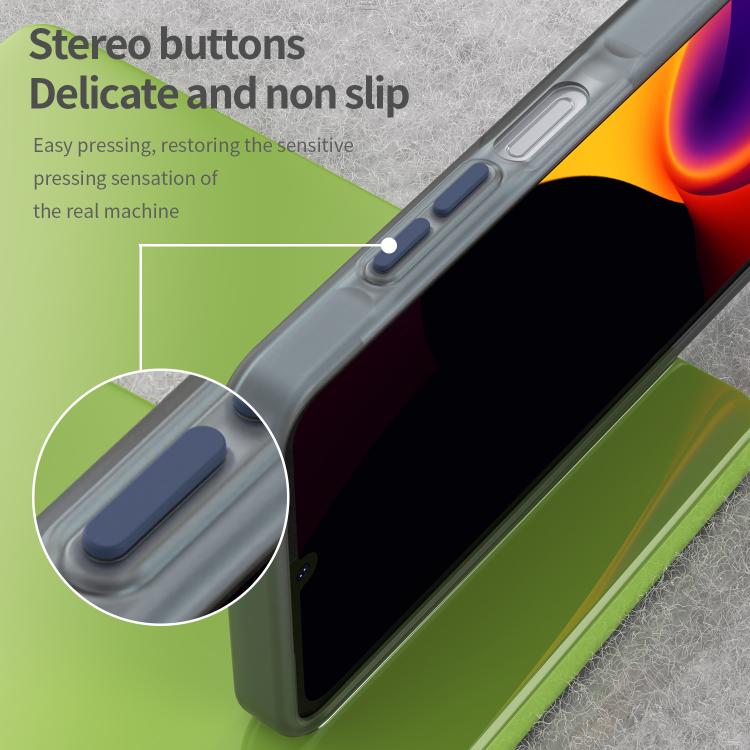 For Samsung Galaxy A06 5G Frosted Translucent TPU Hybrid PC Full Coverage Phone Case