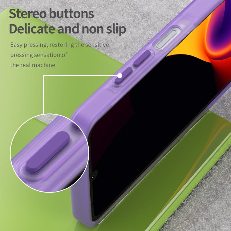 For Samsung Galaxy A06 5G Frosted Translucent TPU Hybrid PC Full Coverage Phone Case