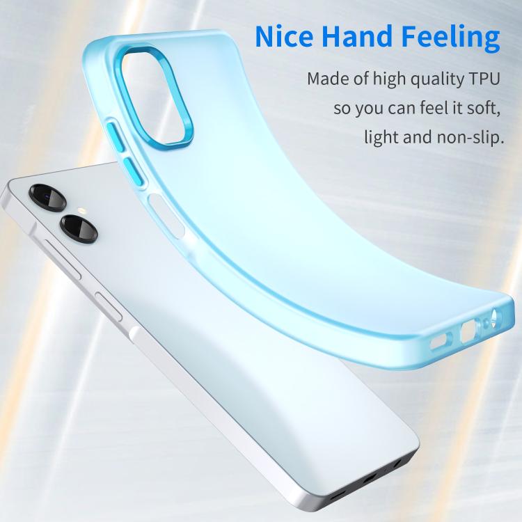 For Samsung Galaxy A06 5G Frosted Translucent TPU Hybrid PC Full Coverage Phone Case