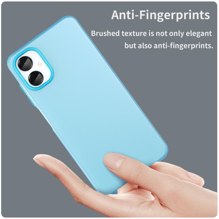 For Samsung Galaxy A06 5G Frosted Translucent TPU Hybrid PC Full Coverage Phone Case