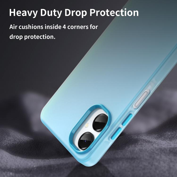 For Samsung Galaxy A06 5G Frosted Translucent TPU Hybrid PC Full Coverage Phone Case