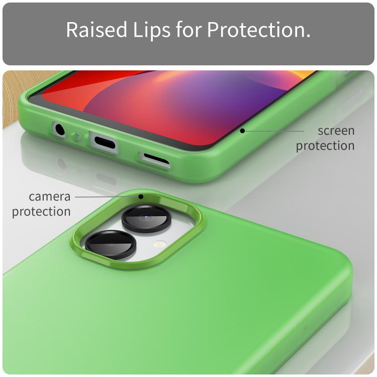 For Samsung Galaxy A06 5G Frosted Translucent TPU Hybrid PC Full Coverage Phone Case