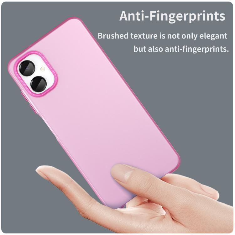 For Samsung Galaxy A06 5G Frosted Translucent TPU Hybrid PC Full Coverage Phone Case