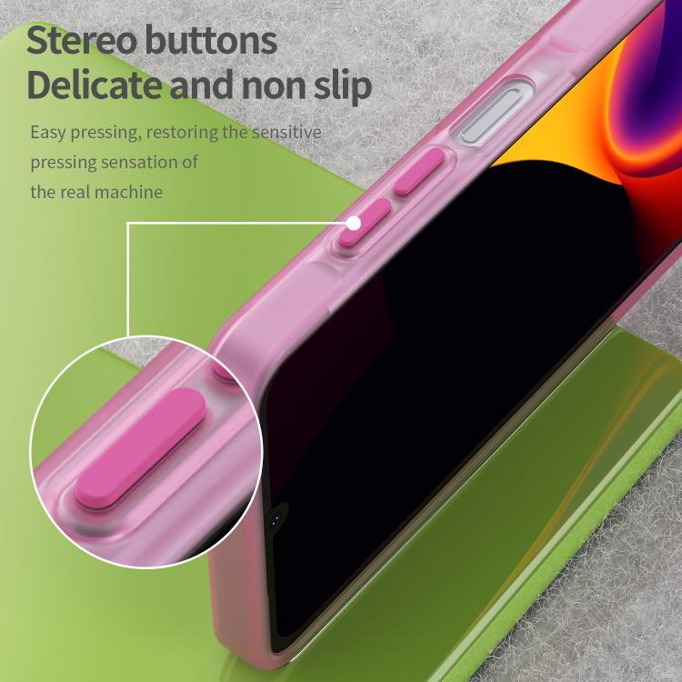 For Samsung Galaxy A06 5G Frosted Translucent TPU Hybrid PC Full Coverage Phone Case