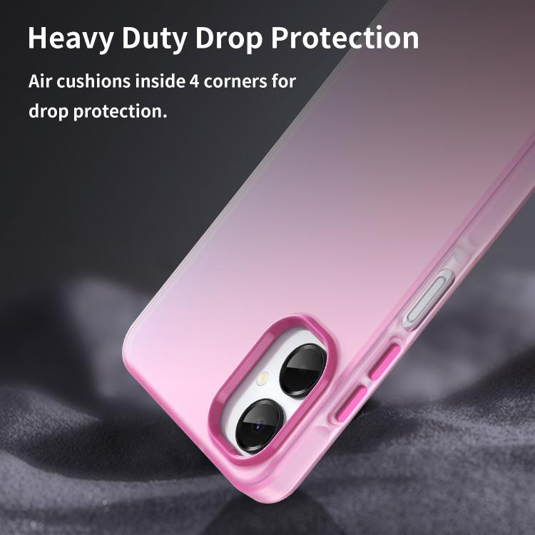 For Samsung Galaxy A06 5G Frosted Translucent TPU Hybrid PC Full Coverage Phone Case