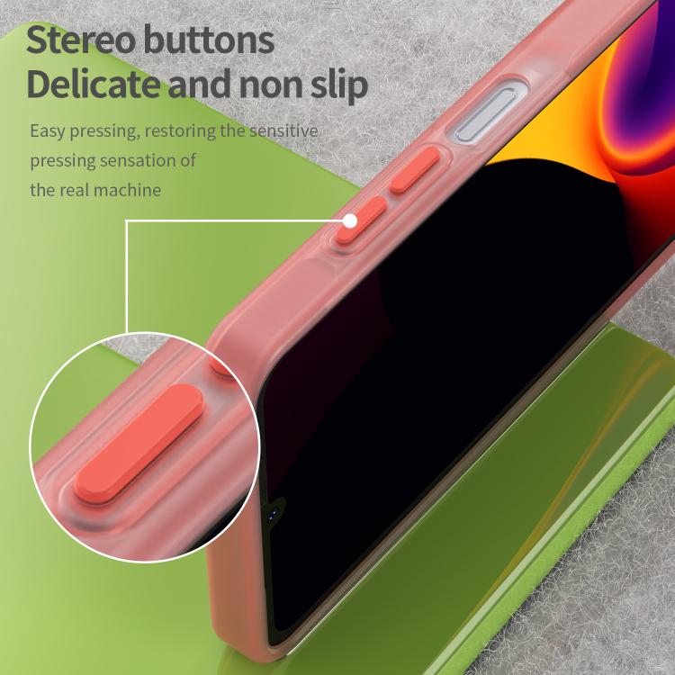 For Samsung Galaxy A06 5G Frosted Translucent TPU Hybrid PC Full Coverage Phone Case