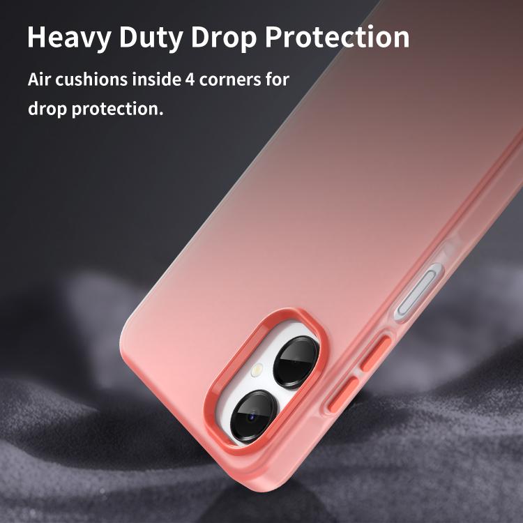 For Samsung Galaxy A06 5G Frosted Translucent TPU Hybrid PC Full Coverage Phone Case