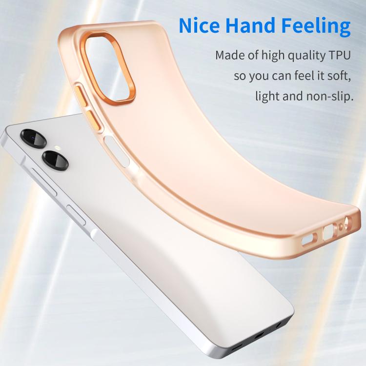 For Samsung Galaxy A06 5G Frosted Translucent TPU Hybrid PC Full Coverage Phone Case