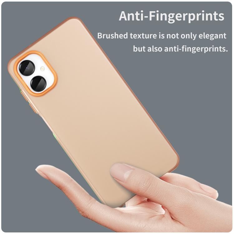 For Samsung Galaxy A06 5G Frosted Translucent TPU Hybrid PC Full Coverage Phone Case