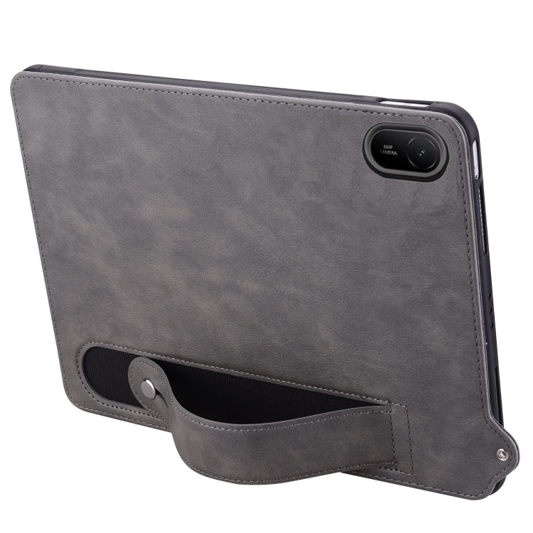For Huawei MatePad SE 11 2024 TPU Leather Back Tablet Case with Wristband