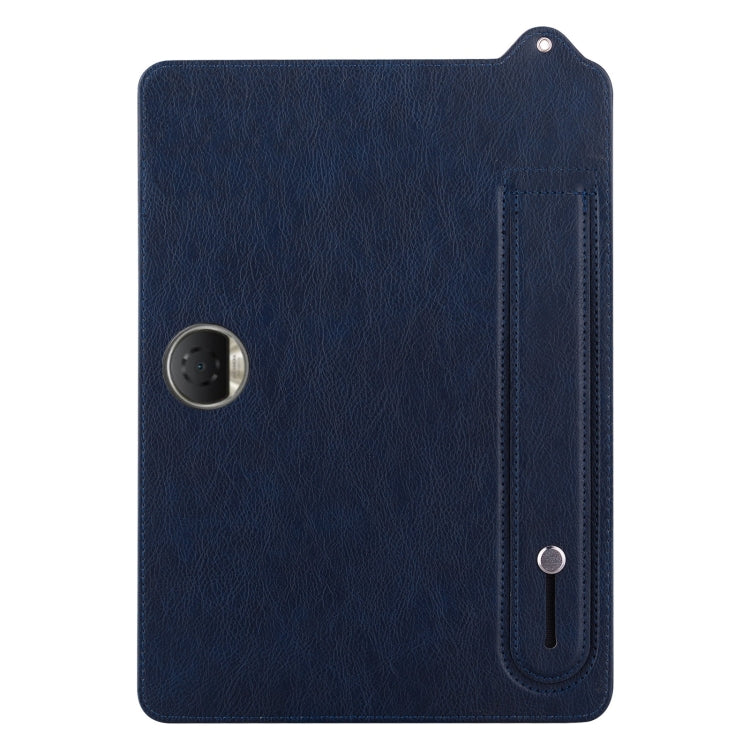 For Honor MagicPad 2 12.3 2024 TPU Leather Back Tablet Case with Wristband