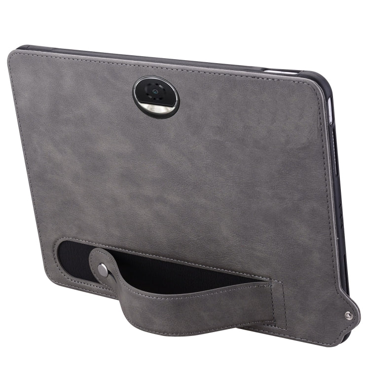 For Honor Pad 9 12.1 2023 TPU Leather Back Tablet Case with Wristband