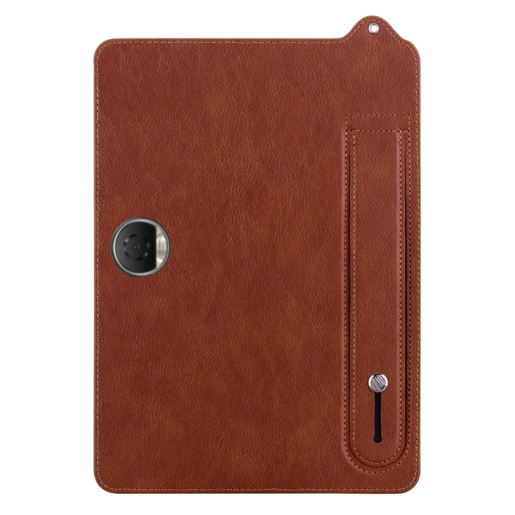 For Honor Pad 9 12.1 2023 TPU Leather Back Tablet Case with Wristband