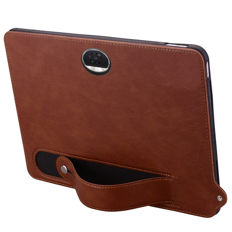 For Honor Pad 9 12.1 2023 TPU Leather Back Tablet Case with Wristband