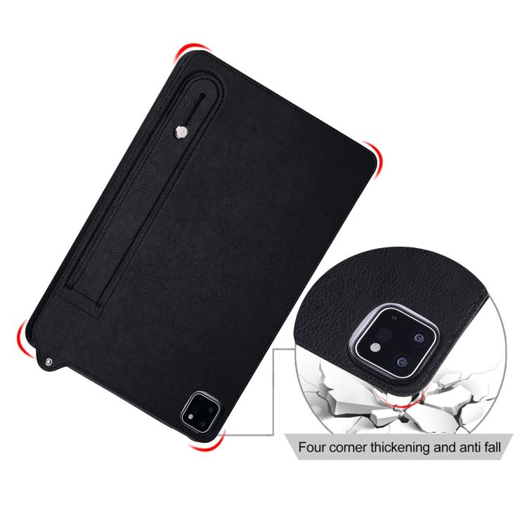 For Honor Pad X7 TPU Leather Back Tablet Case with Wristband