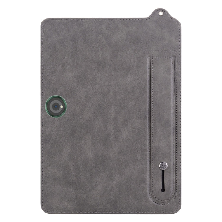For OnePlus Pad / OPPO Pad 2 TPU Leather Back Tablet Case with Wristband