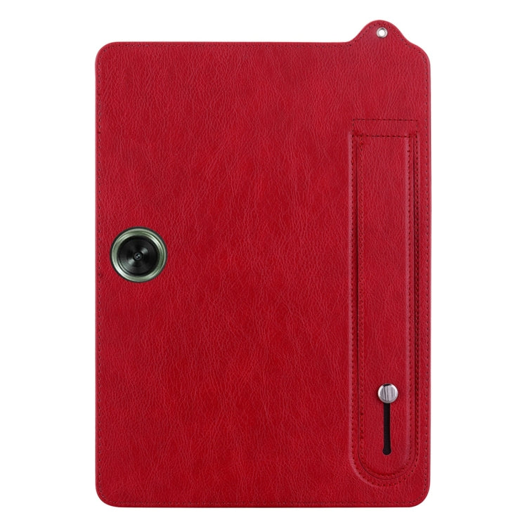 For OnePlus Pad GO / OPPO Pad Air 2 TPU Leather Back Tablet Case with Wristband