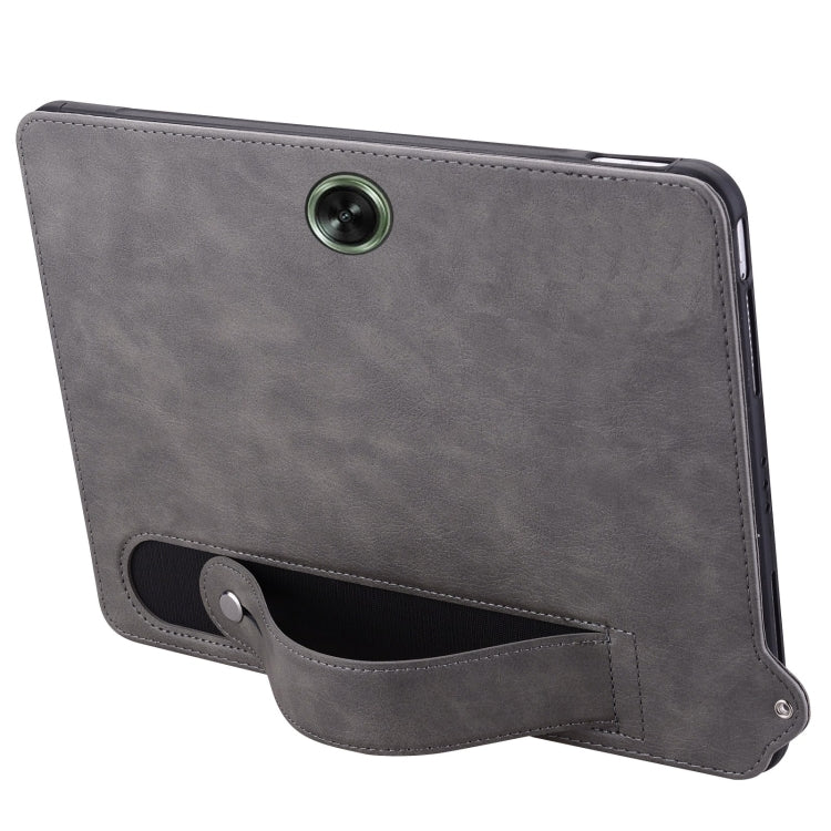 For OnePlus Pad GO / OPPO Pad Air 2 TPU Leather Back Tablet Case with Wristband