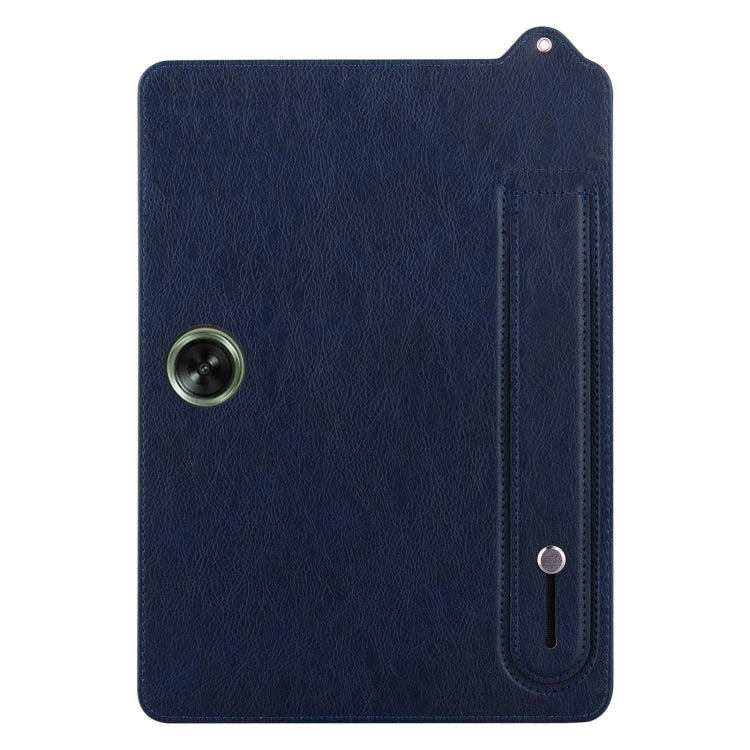 For OnePlus Pad GO / OPPO Pad Air 2 TPU Leather Back Tablet Case with Wristband