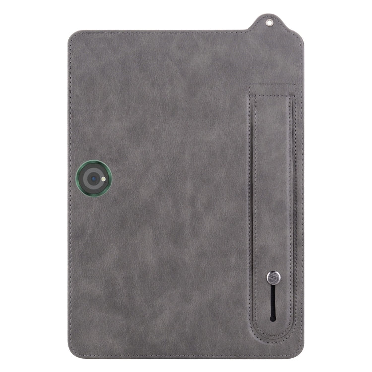 For OnePlus Pad Pro TPU Leather Back Tablet Case with Wristband