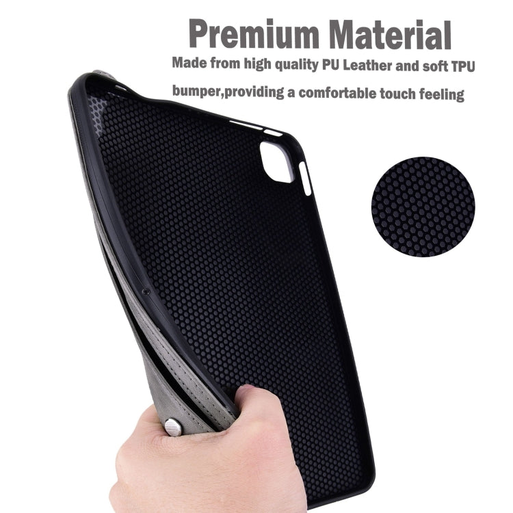 For OnePlus Pad Pro TPU Leather Back Tablet Case with Wristband