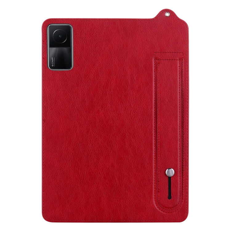 For Xiaomi Redmi Pad SE 11 2023 TPU Leather Back Tablet Case with Wristband