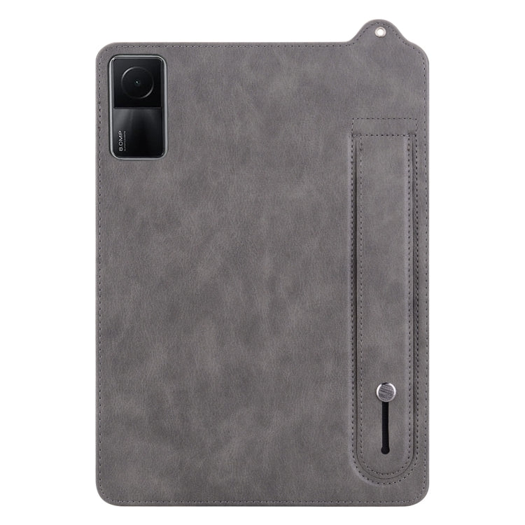 For Xiaomi Redmi Pad SE 11 2023 TPU Leather Back Tablet Case with Wristband