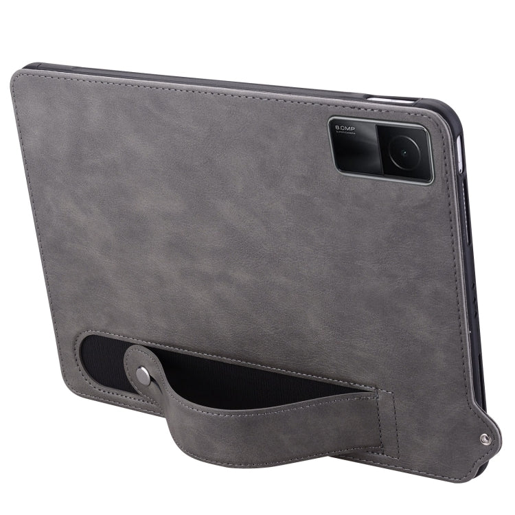 For Xiaomi Redmi Pad SE 11 2023 TPU Leather Back Tablet Case with Wristband