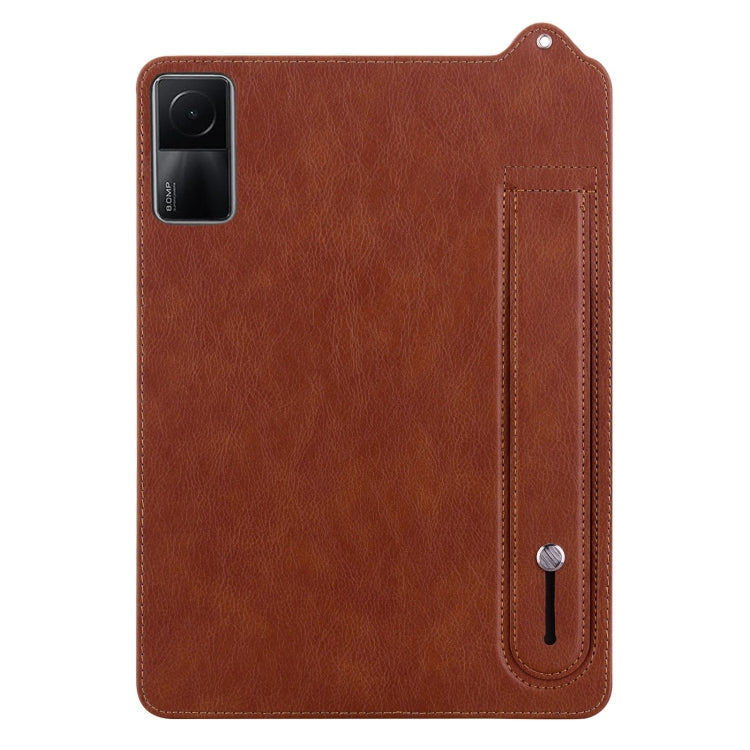 For Xiaomi Redmi Pad SE 11 2023 TPU Leather Back Tablet Case with Wristband