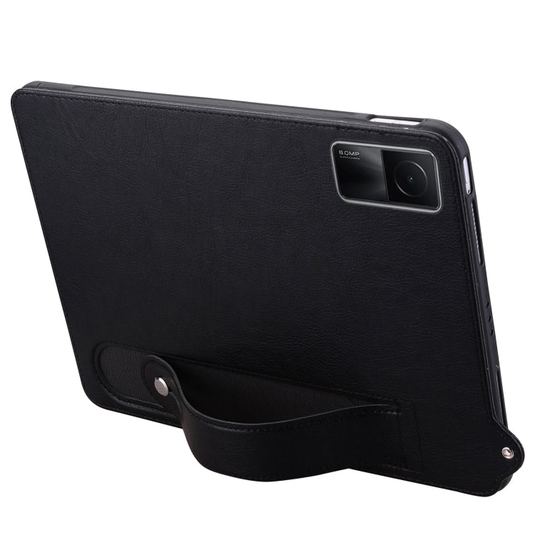 For Xiaomi Redmi Pad SE 11 2023 TPU Leather Back Tablet Case with Wristband