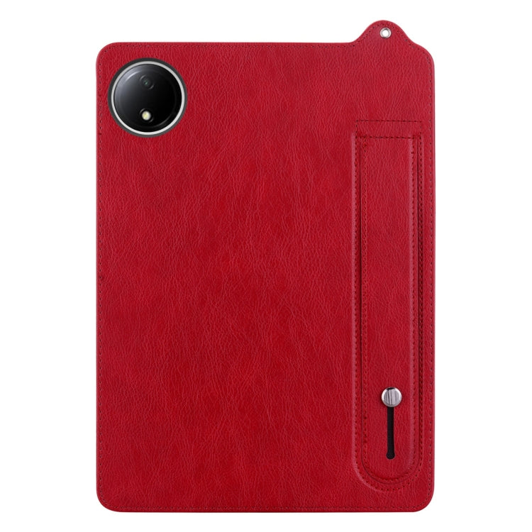 For Xiaomi Redmi Pad SE 8.7 2024 TPU Leather Back Tablet Case with Wristband