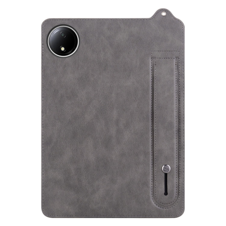 For Xiaomi Redmi Pad SE 8.7 2024 TPU Leather Back Tablet Case with Wristband
