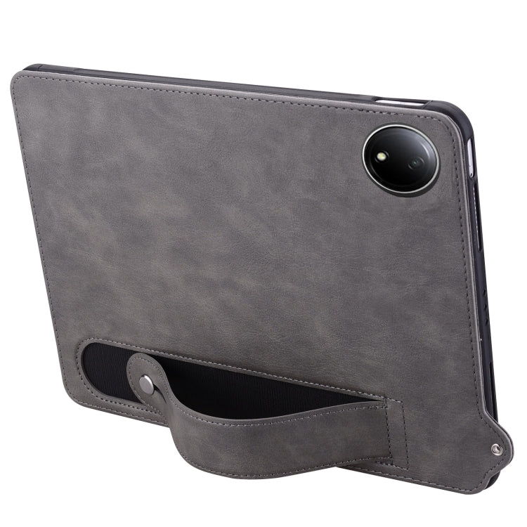 For Xiaomi Redmi Pad SE 8.7 2024 TPU Leather Back Tablet Case with Wristband